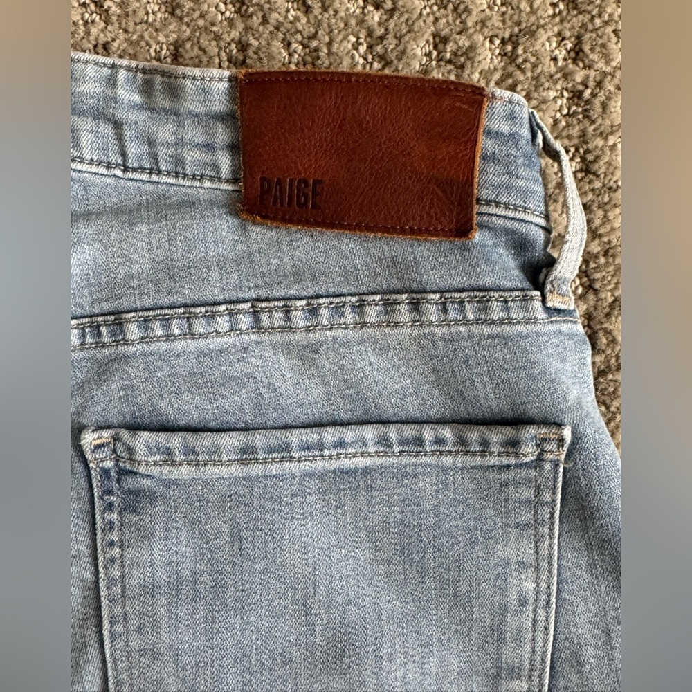 PAIGE “Federal” Sky Blue Skinny Jeans sz 30 - Picture 5 of 7
